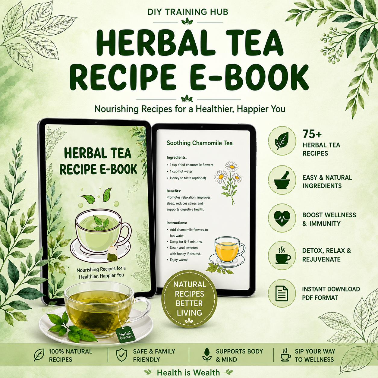 Herbal Tea Recipe Ebook